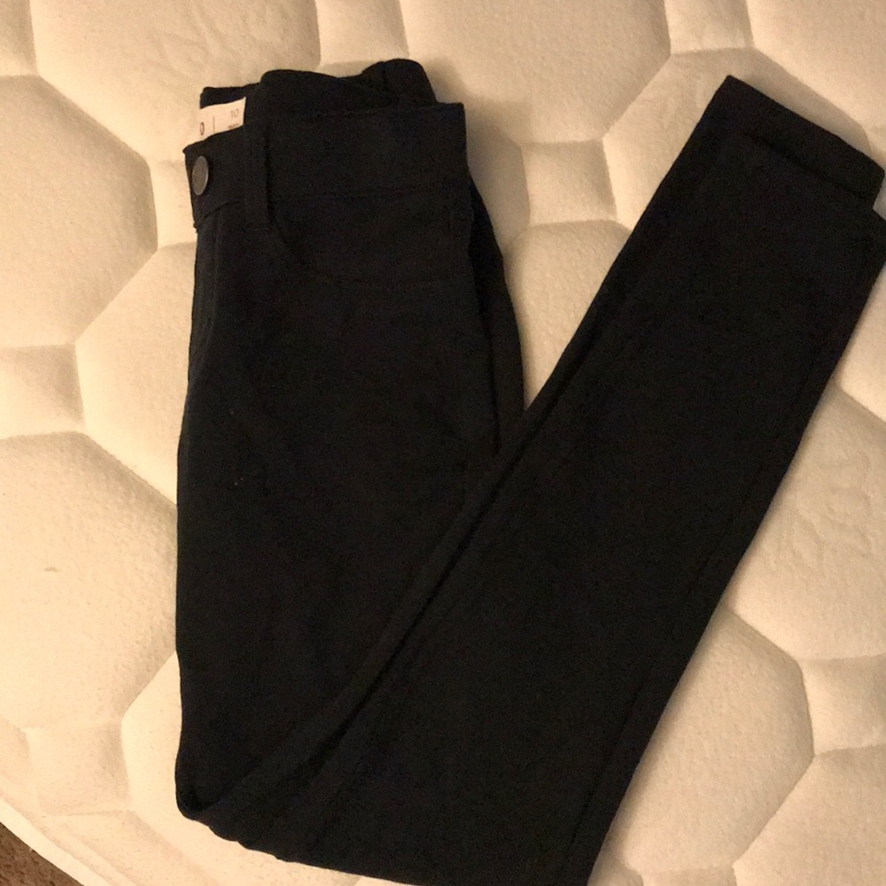 Girls black jeggings